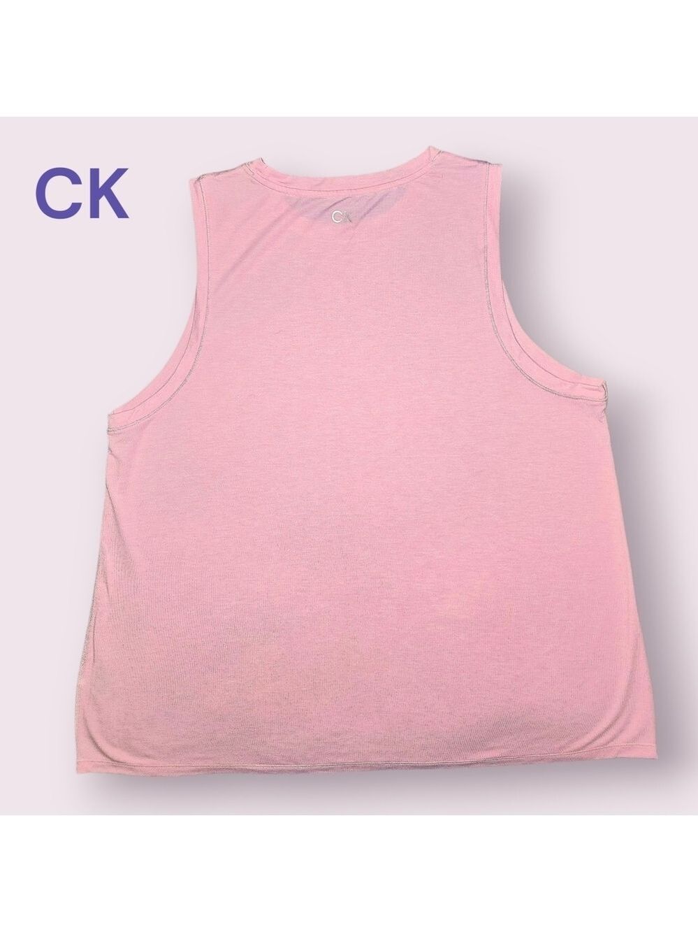 Calvin Klein Performance Pink Tank Top Large #TK23 - Picture 2 of 7